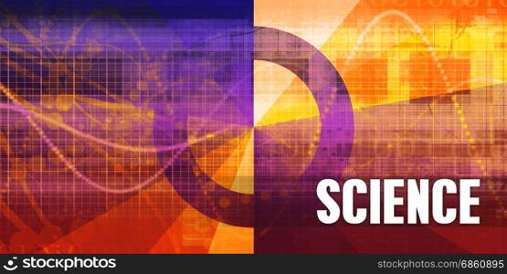 Science Focus Concept on a Futuristic Abstract Background. Science
