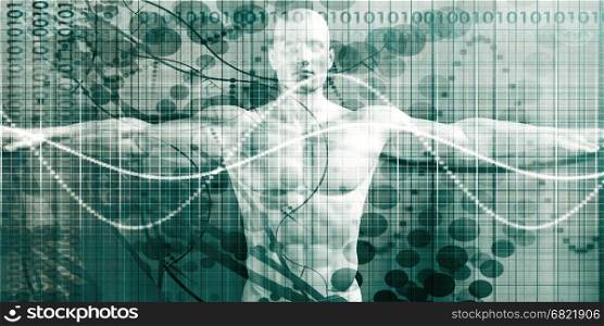 Science Technology with Human Body Anatomy Research and Development. Science Technology