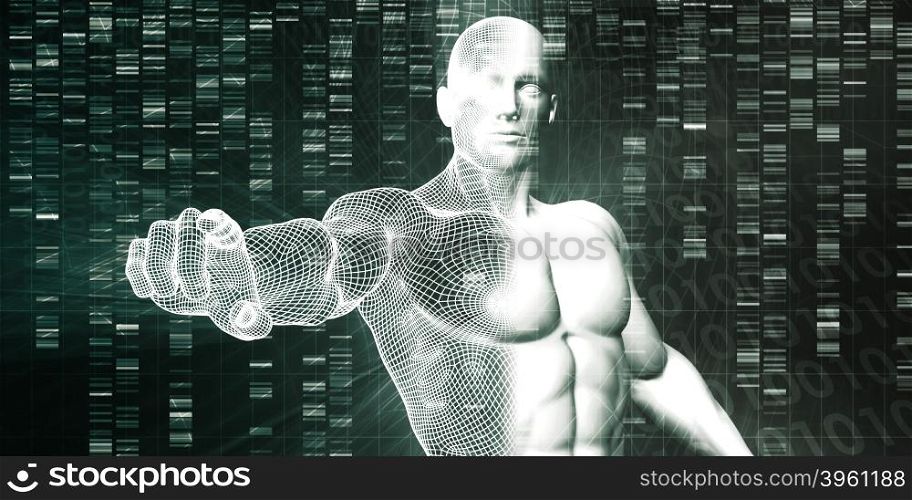 Scientific Research and Genetic DNA Science Concept. Innovation Business Concept