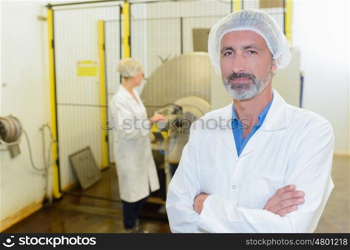 Scientist at his workplace