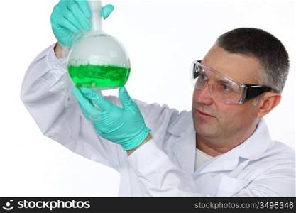 Scientist doing research