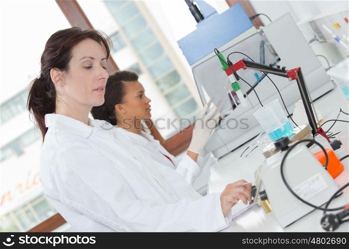 scientist woman in lab coat