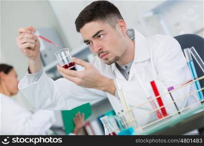 scientist working