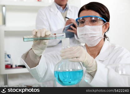 scientists working in a lab