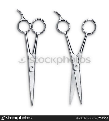 Scissors for sewing isolated on white background