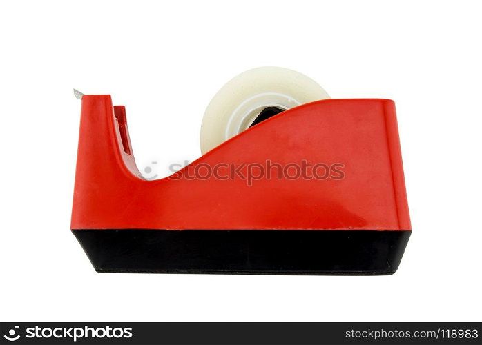 Scotch tape podium on isolated white backgroud, clipping part