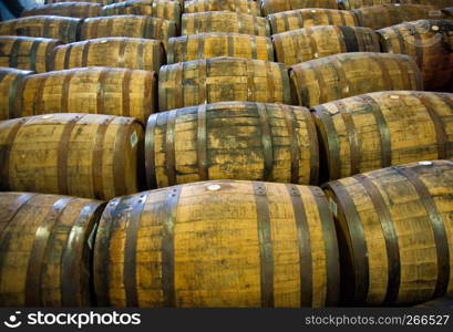 Scotch whisky barrels