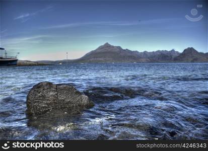 Scotland highlind heritage and nature at North sea shoreline