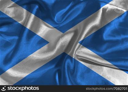 Scotland national flag 3D illustration symbol