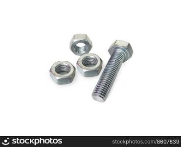   screw isolated on the white background