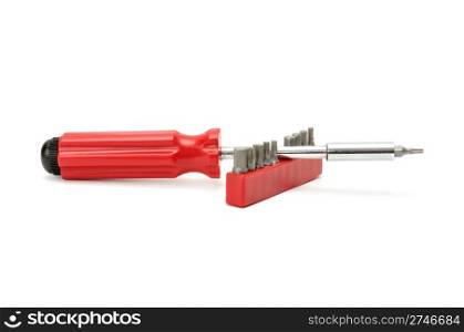 screwdriver isolated on a white