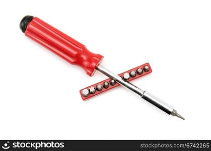 screwdriver isolated on a white
