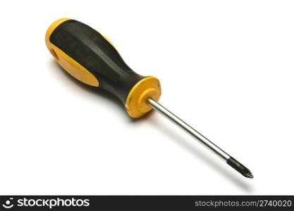 Screwdriver on white background