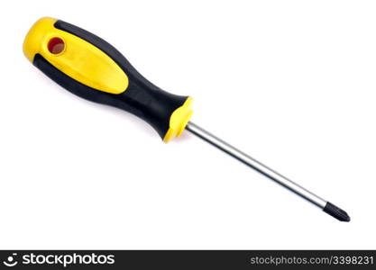 Screwdriver on white background