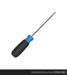 Screwdriver with handle blue