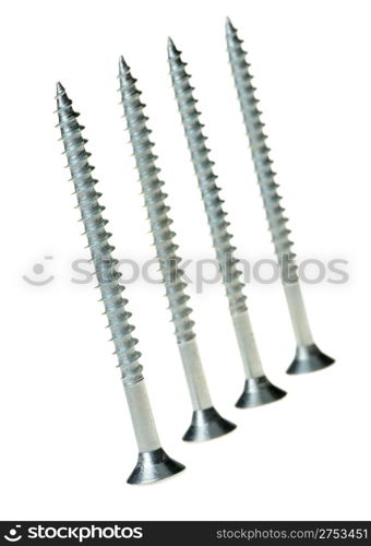 Screws. A object for montage it is isolated on a white background