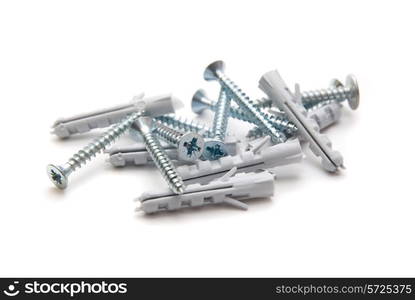 screws isolated on a white background