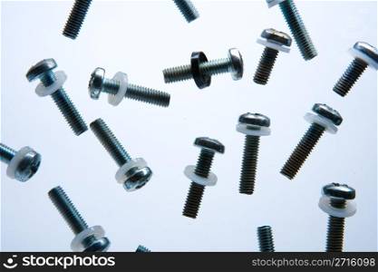 Screws used in 19-inch racks