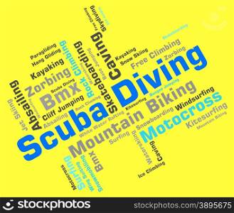 Scuba Diving Meaning Underwater Word And Subaqua