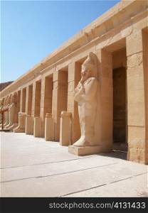 Sculpture engraved on the columns of a building, Egypt