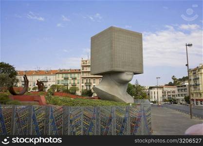 Sculpture in a park, Acropolis Conference Center, Nice, France