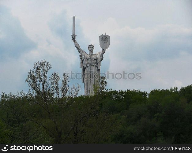 "Sculpture "Motherland" (Kiev, Ukraine) "