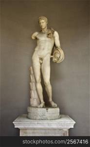 Sculpture of Hermes in the Vatican Museum, Rome, Italy.