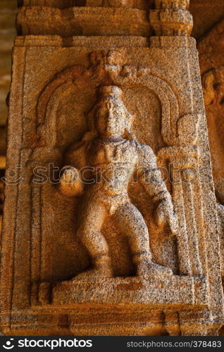Sculpture of Lord Krishna at the Vittala Temple, Hampi, Karnataka, India. Sculpture of Lord Krishna at the Vittala Temple, Hampi, Karnataka, India.