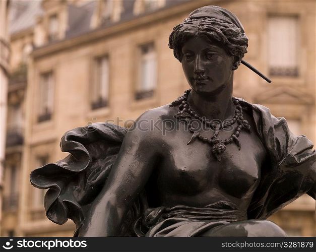 Sculpture on display in Paris France