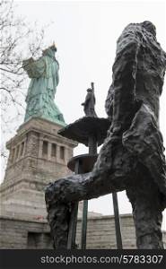 Sculptures by Phillip Ratner, Statue of Liberty, Liberty Island, Manhattan, New York City, New York State, USA