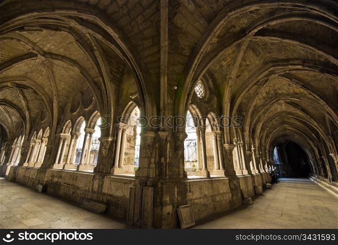 Se Patriarcal. old cloister of the cathedral in Lisbon