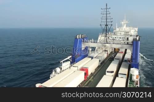 sea &#8203;&#8203;ferry transports trucks