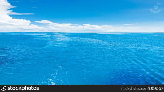 Sea and clouds. Sea and clouds. Tropical horizontal composition outdoor scene. Sea and clouds