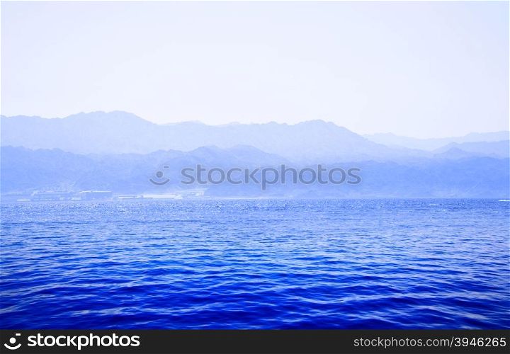 Sea and mountains, may be used as background