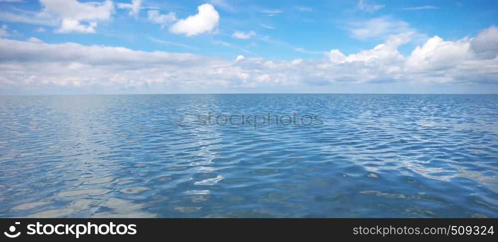 Sea and sky. Nature composition