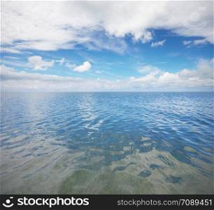 Sea and sky. Nature composition