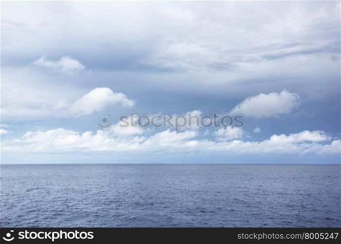 Sea at overcast day, may be used as background