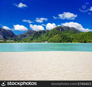 sea beach blue sky sand sun daylight relaxation landscape