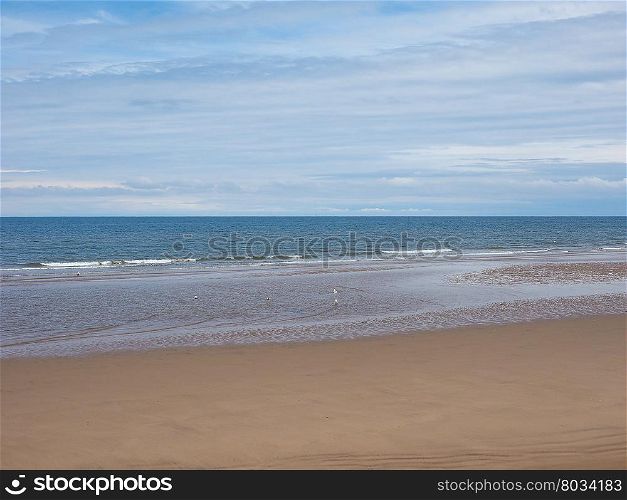 Sea beach shore. Empty sea seen from the beach useful as a background