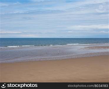 Sea beach shore. Empty sea seen from the beach useful as a background