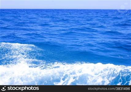 Sea Blue Water Background at Sun Light