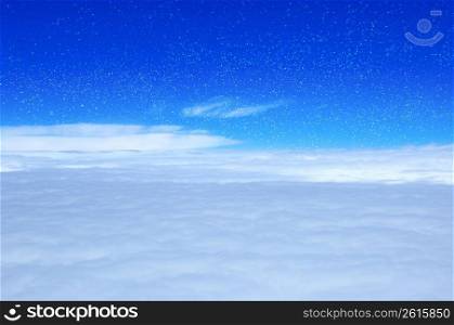 Sea of cloud and star