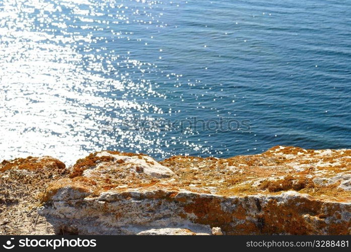 sea rocky bay. landscape