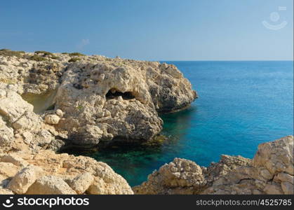 Sea shore with clear water