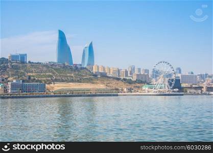 Sea side in Baku Azerbaijan