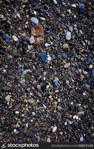 Sea stones background. beach pebbles. stones on beach