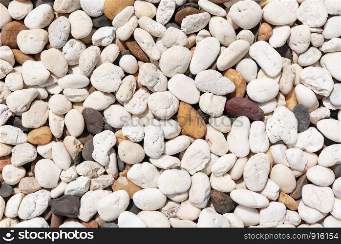 Sea stones background. Texture and Nature concept.