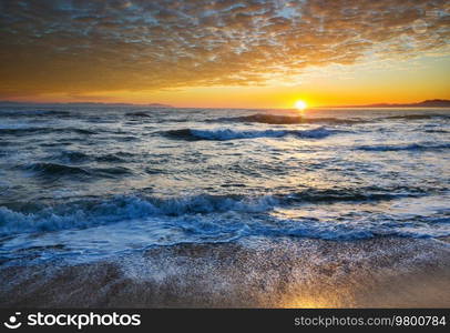 sea sunset for natural background