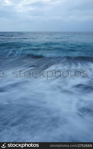 Sea surf. Coast of the black sea Crimea, Ukraine