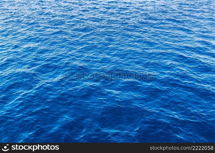 Sea surface with waves in a summer day